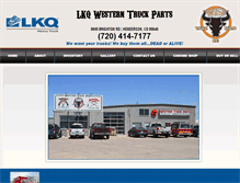 Tablet Screenshot of lkqwesterntruckparts.com